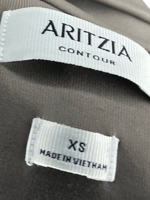 Blusa Aritzia Drapeado Marrón - Talla XS