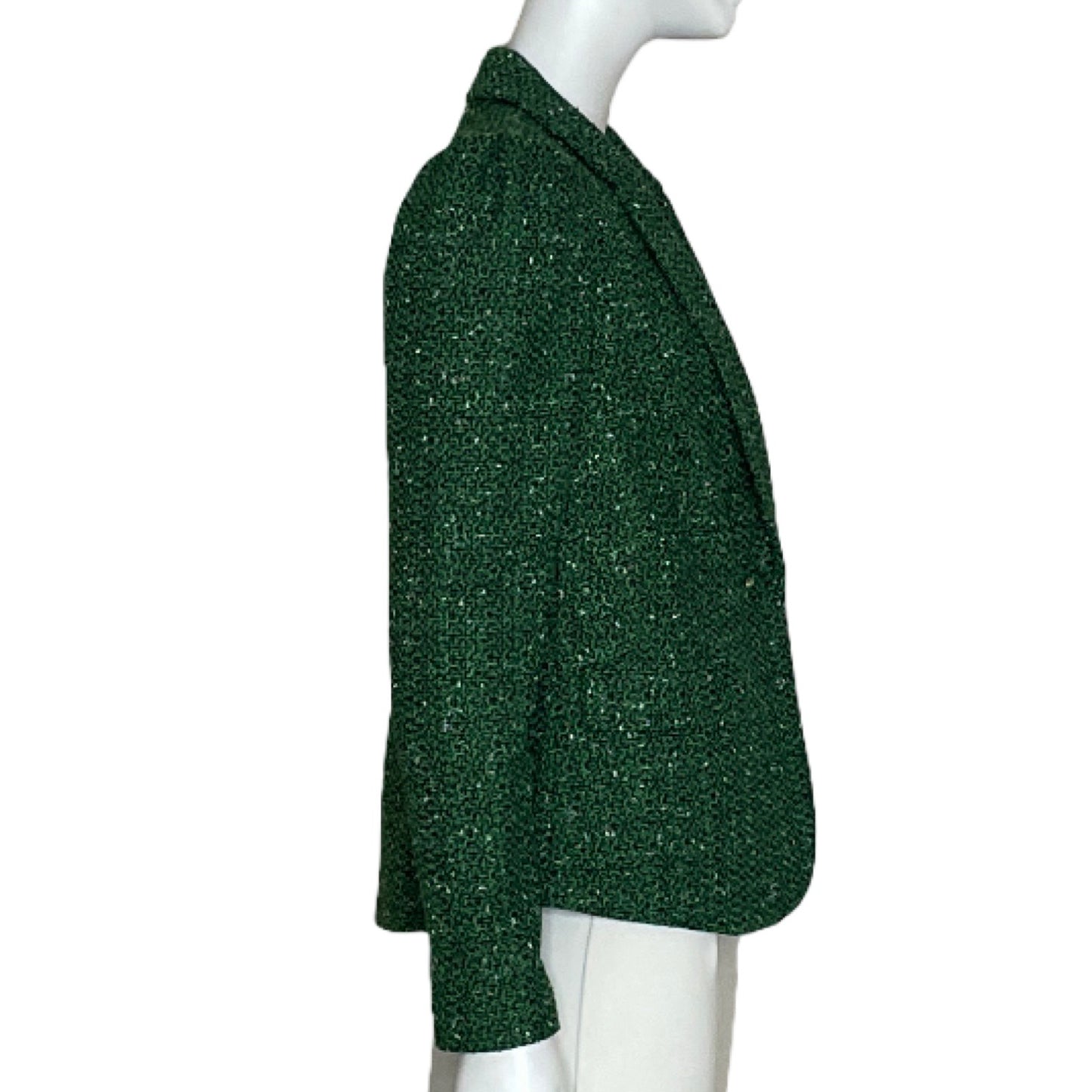 Blazer Zac & Rachel Tweed Verde-Talla S