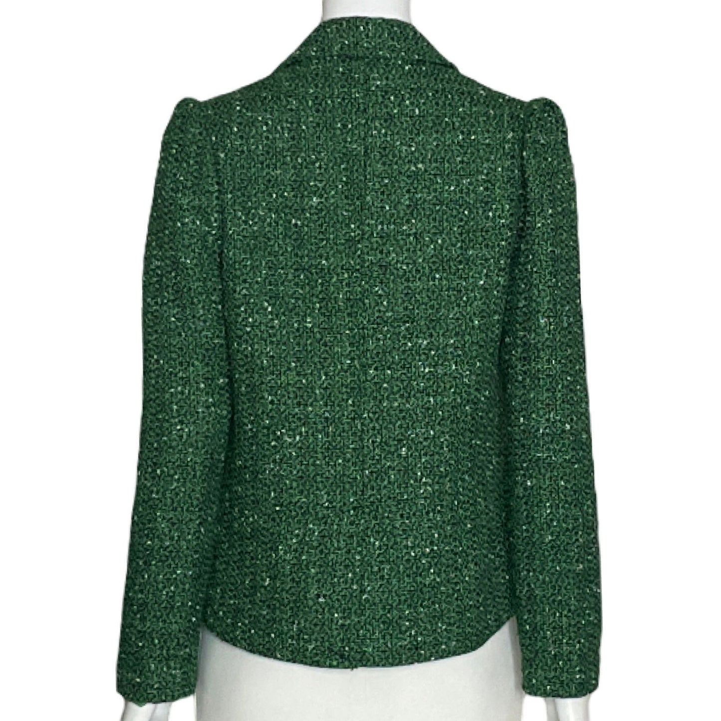 Blazer Zac & Rachel Tweed Verde-Talla S
