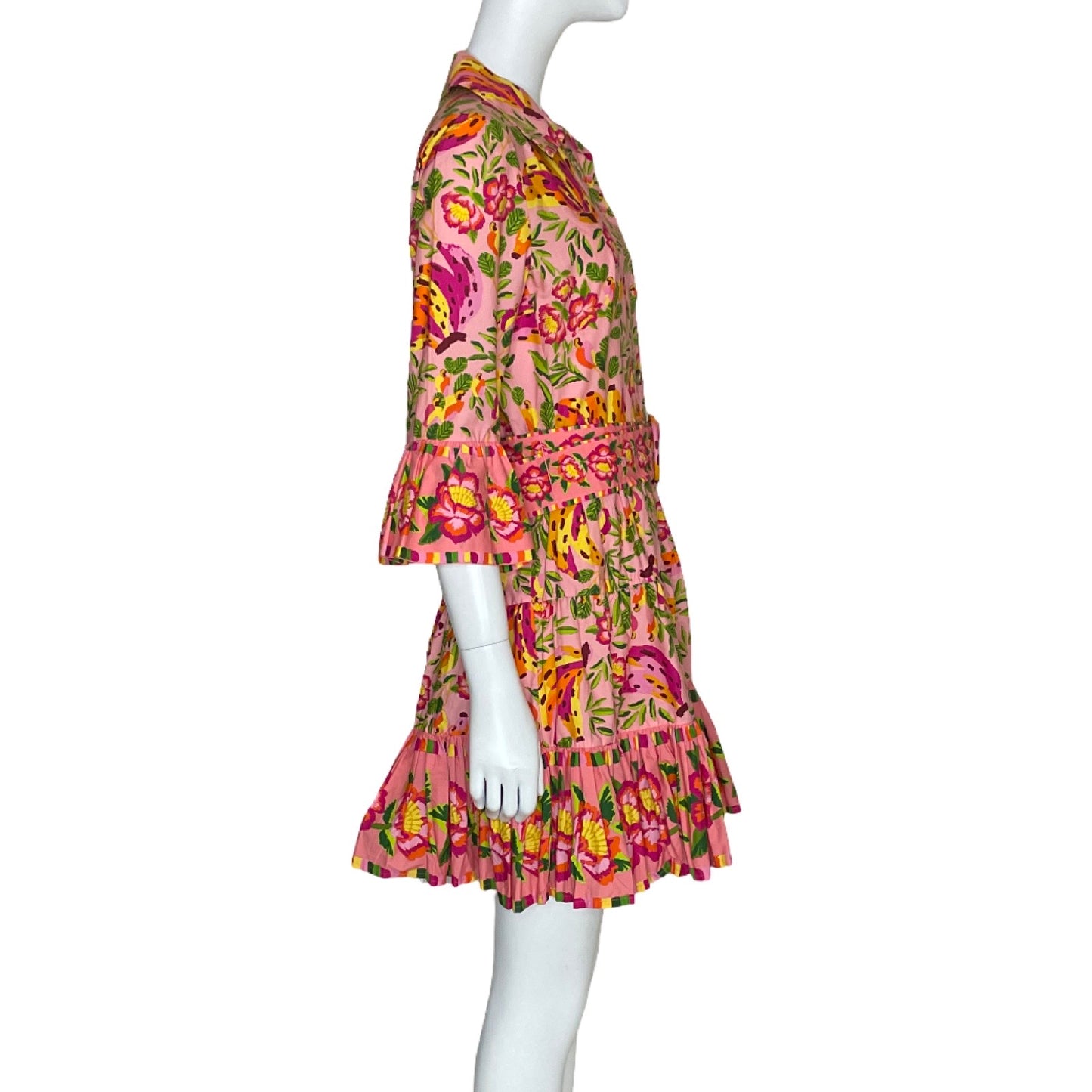 Vestido Farm Rio Mini BananaFloral Rosado-Talla S