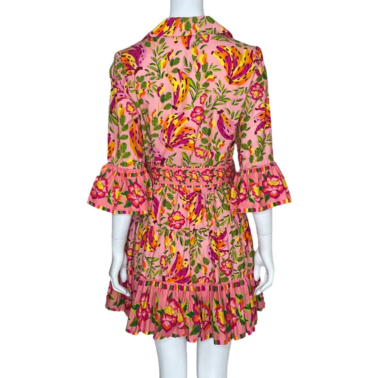 Vestido Farm Rio Mini BananaFloral Rosado-Talla S