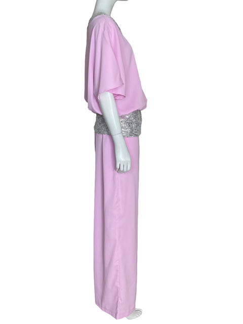 Set Tesoro TPS Blusa + Pantalón Brillante Rosado - Talla L