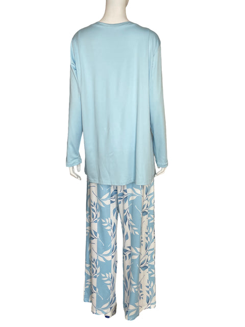 Set Tesoro TPS Blusa + Pantalón Estampado Azul - Talla L