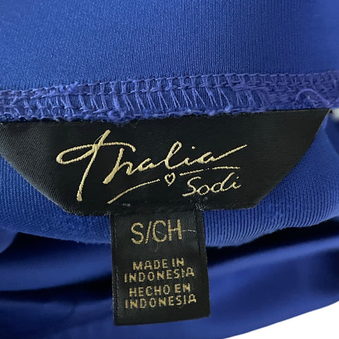 Falda Thalia Sodi Recta Azul-Talla S