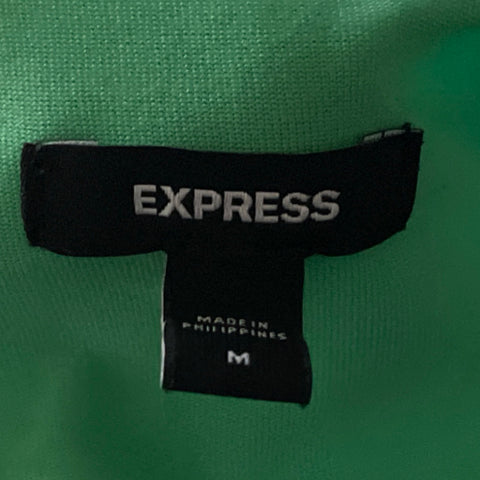 Vestido Express Drapeado Verde-Talla M