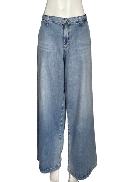 Pantalón Adriano Goldschmied Low Slung Palazzo Azul - Talla 32