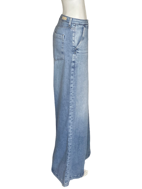 Pantalón Adriano Goldschmied Low Slung Palazzo Azul - Talla 32