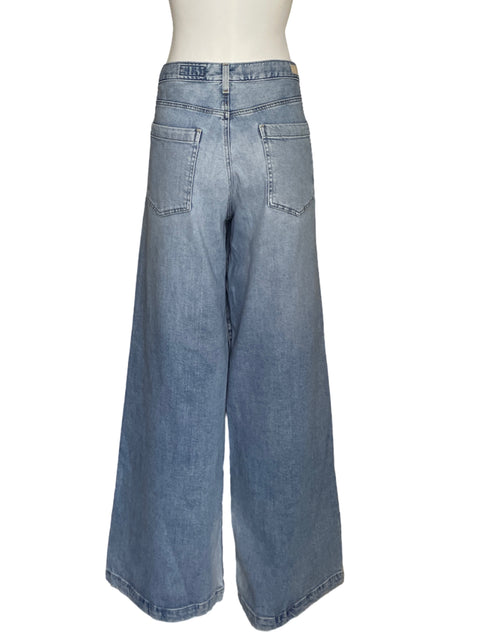 Pantalón Adriano Goldschmied Low Slung Palazzo Azul - Talla 32