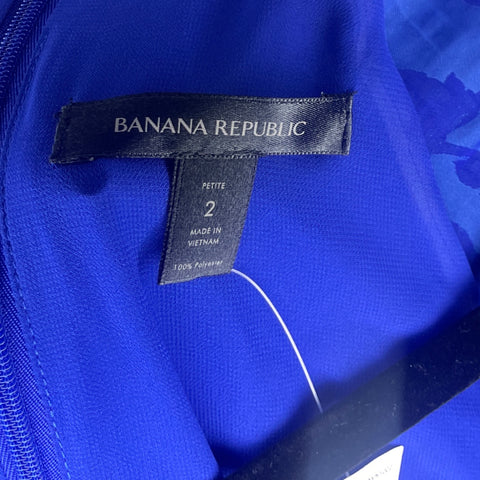 Vestido Banana Republic Plizado Azul-Talla 2