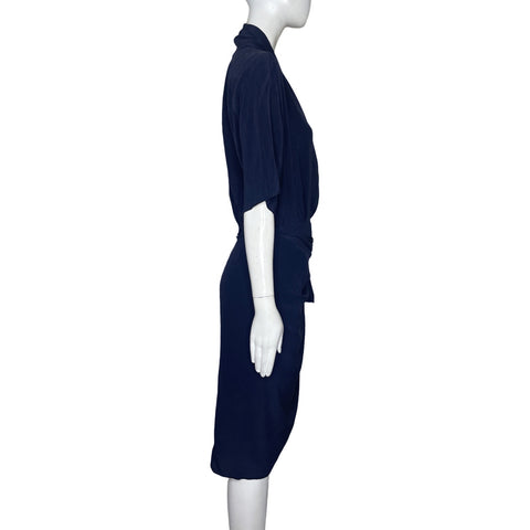 Vestido Byron Lars Falda Amarre Azul-Talla 4
