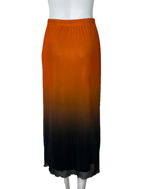 Falda Tesoro TPS Fluida Midi Naranja - Talla S
