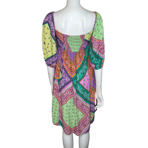 Vestido Blueman Bahamas Bandana Midi Morado-
Talla M