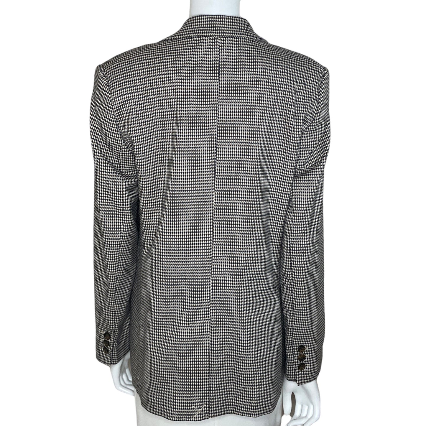 Blazer Mango Estampado Clásico Gris-Talla L