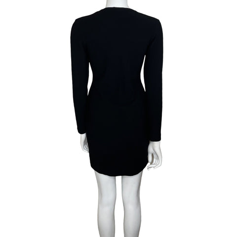 Vestido Massimo Dutti Stretch Negro-Talla S