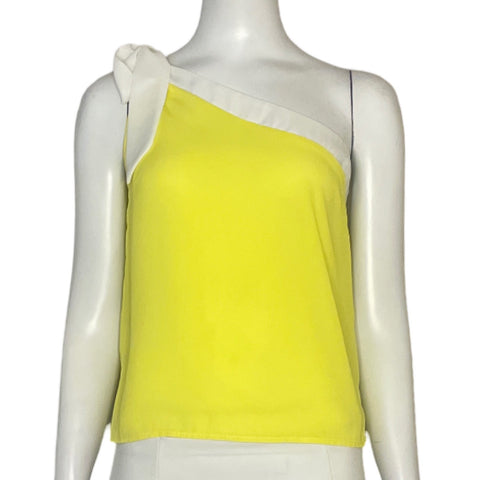 Blusa Icon Asimetrica Lazo Amarillo-Talla S