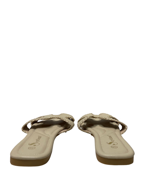 Calzado Septima Entrecruzadas Beige - Talla 38