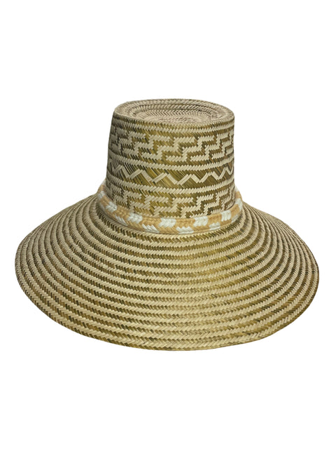 Sombrero Tesoro TPS Ala Corta Pompom Beige- Talla U
