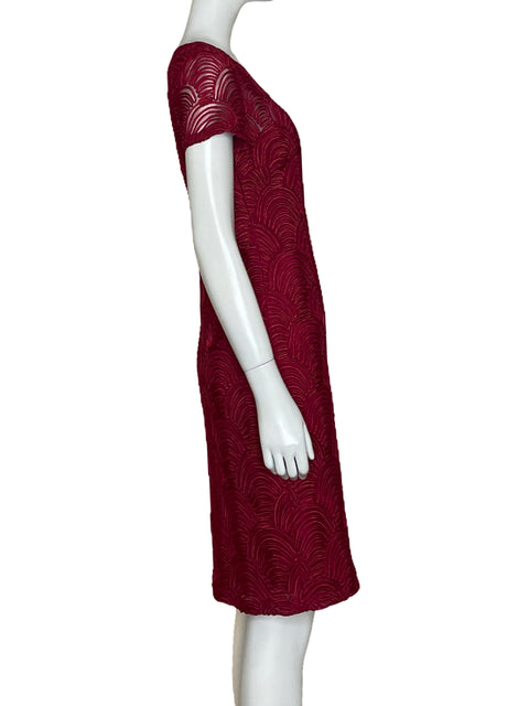 Vestido Laura V Bordado Rojo- Talla 4