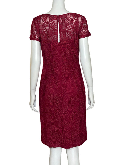 Vestido Laura V Bordado Rojo- Talla 4