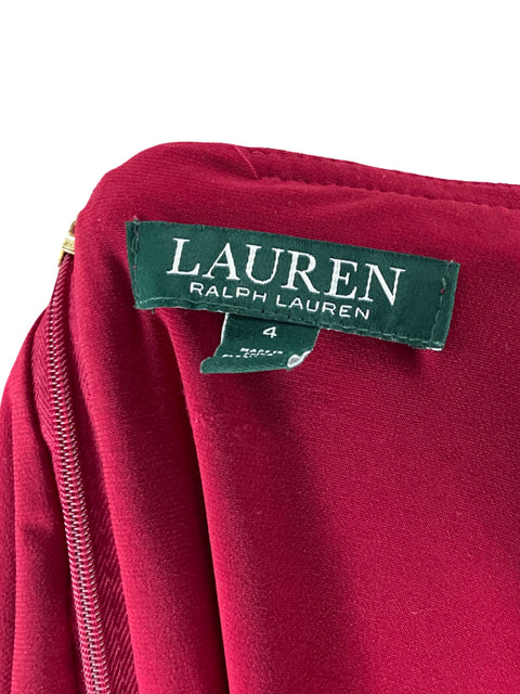 Vestido Ralph Lauren Encaja Rojo- Talla 4
