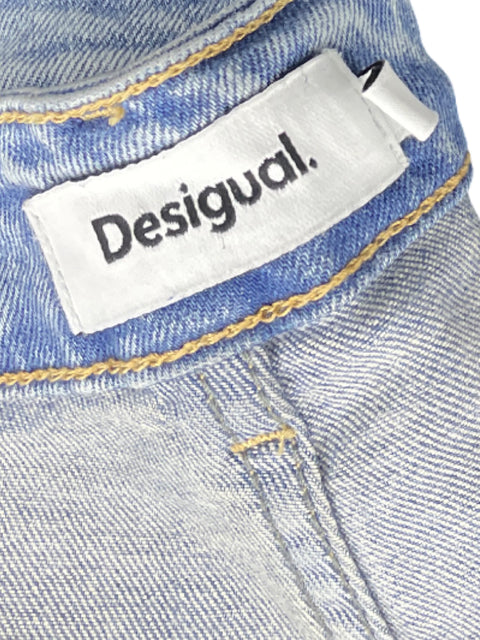 Pantalón Desigual Cinturón Azul - Talla 38
