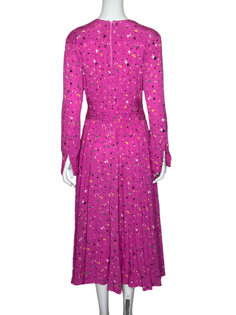 Vestido Tesoro TPS Estampado Fucsia - Talla 4