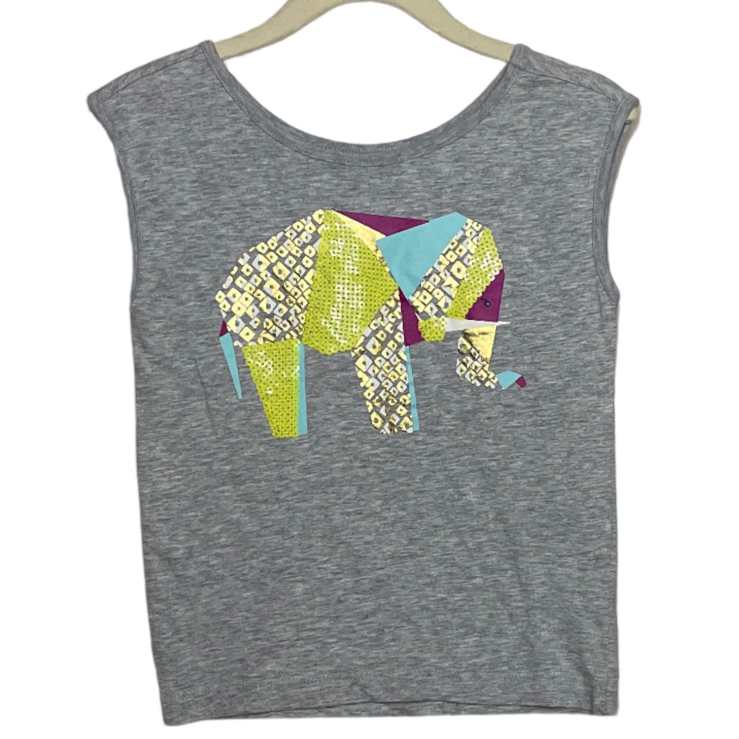 Camiseta Crazy Elefante Colores Gris-Talla XS