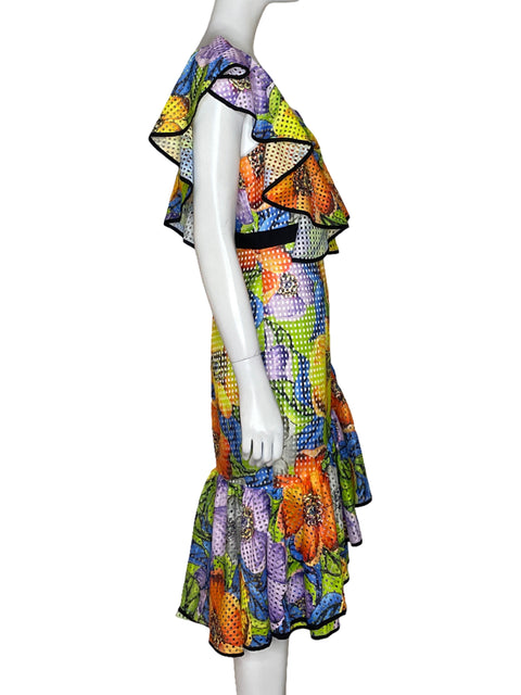 Vestido CQ By CQ Flecos Verde - Talla S