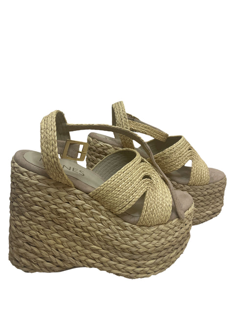 Calzado Milines Yute Tejido Beige-Talla 35