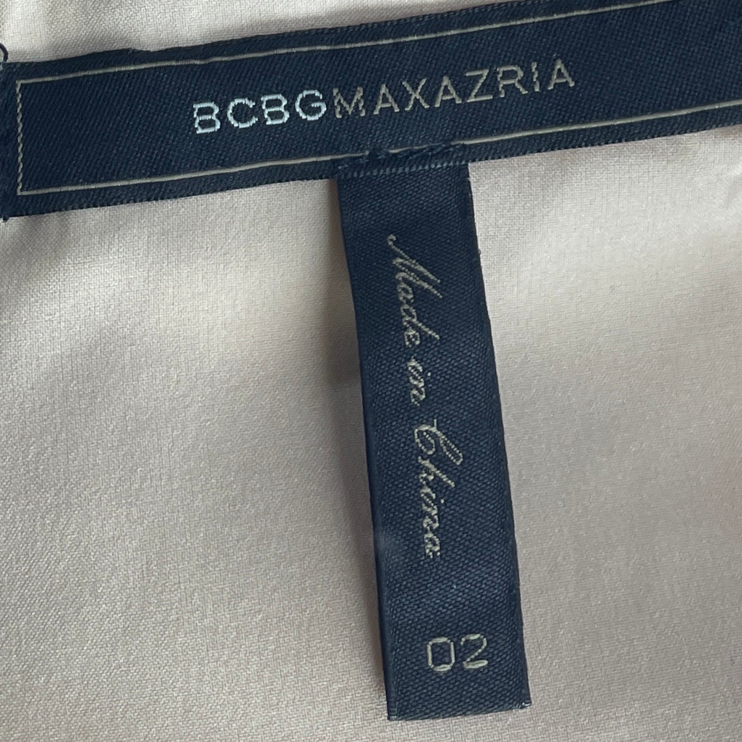 Vestido BCBG Maxazria Cinturón Sin Mangas Beige
-Talla 02