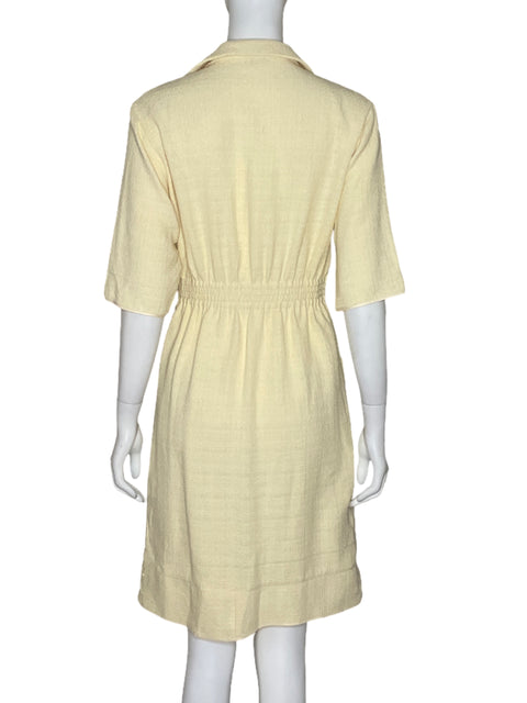 Vestido Sandro Bolsillos Beige - Talla S