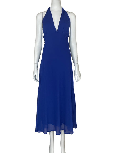 Vestido Naf Naf Halter Azul-Talla 42