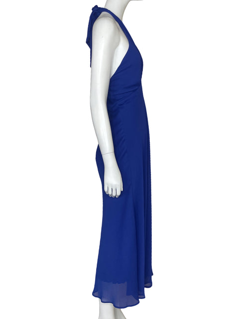 Vestido Naf Naf Halter Azul-Talla 42