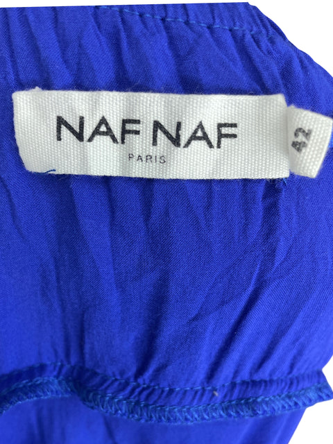 Vestido Naf Naf Halter Azul-Talla 42
