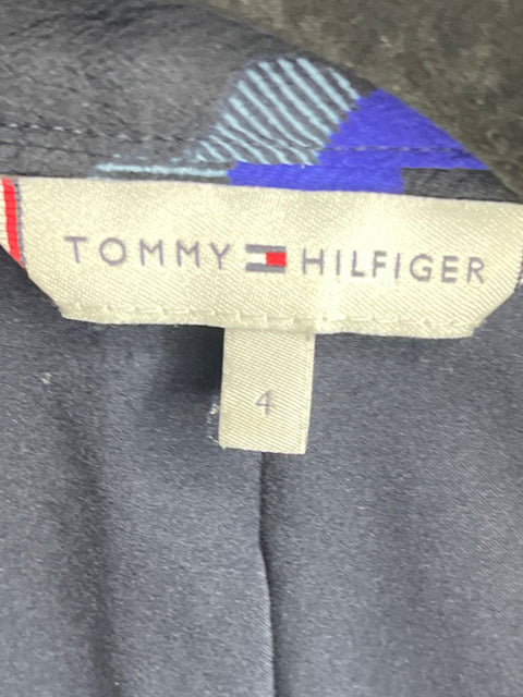Vestido Tommy Hilfiger Camisero Puntos Azul-Talla 4