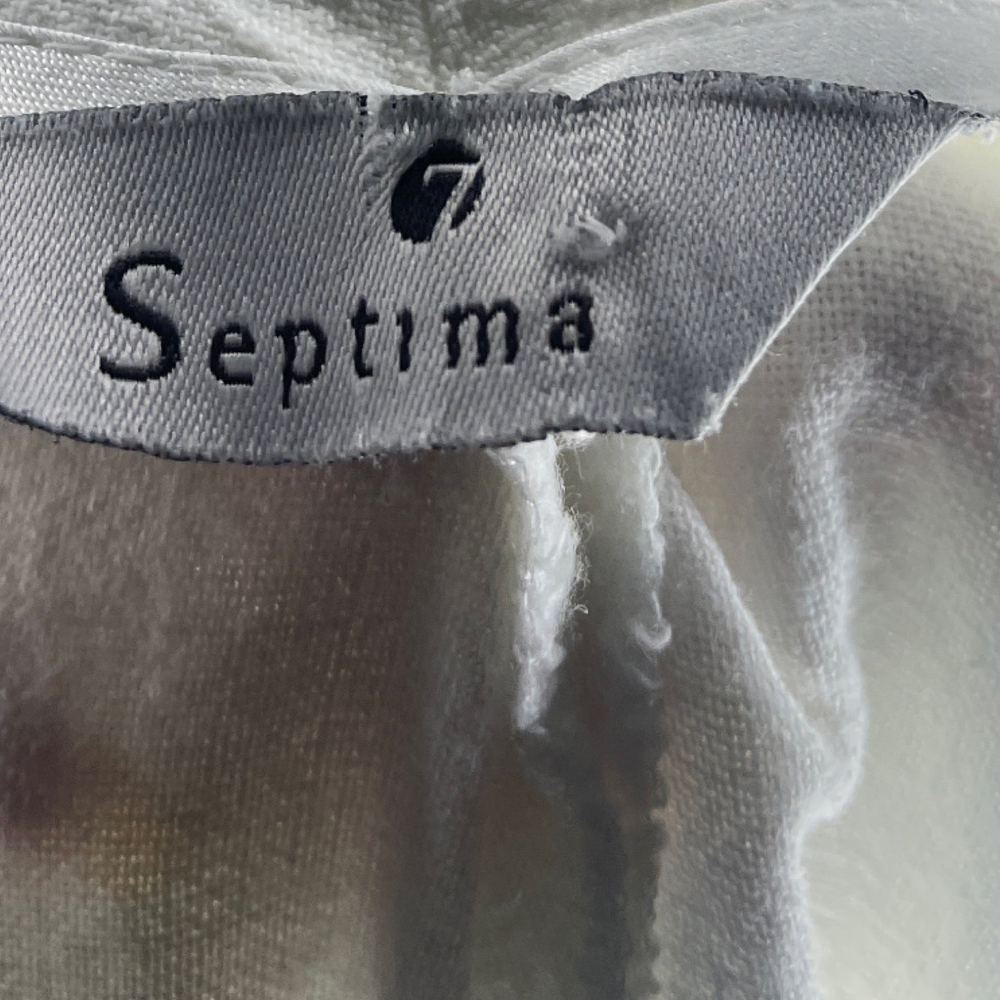 Pantalon Septima Liso Blanco-Talla 6