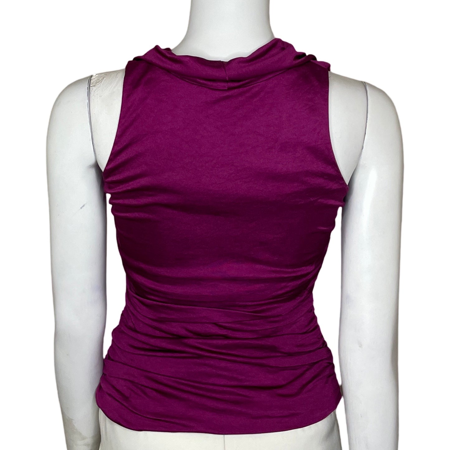 Top Express Drapeado Morado-Talla XS