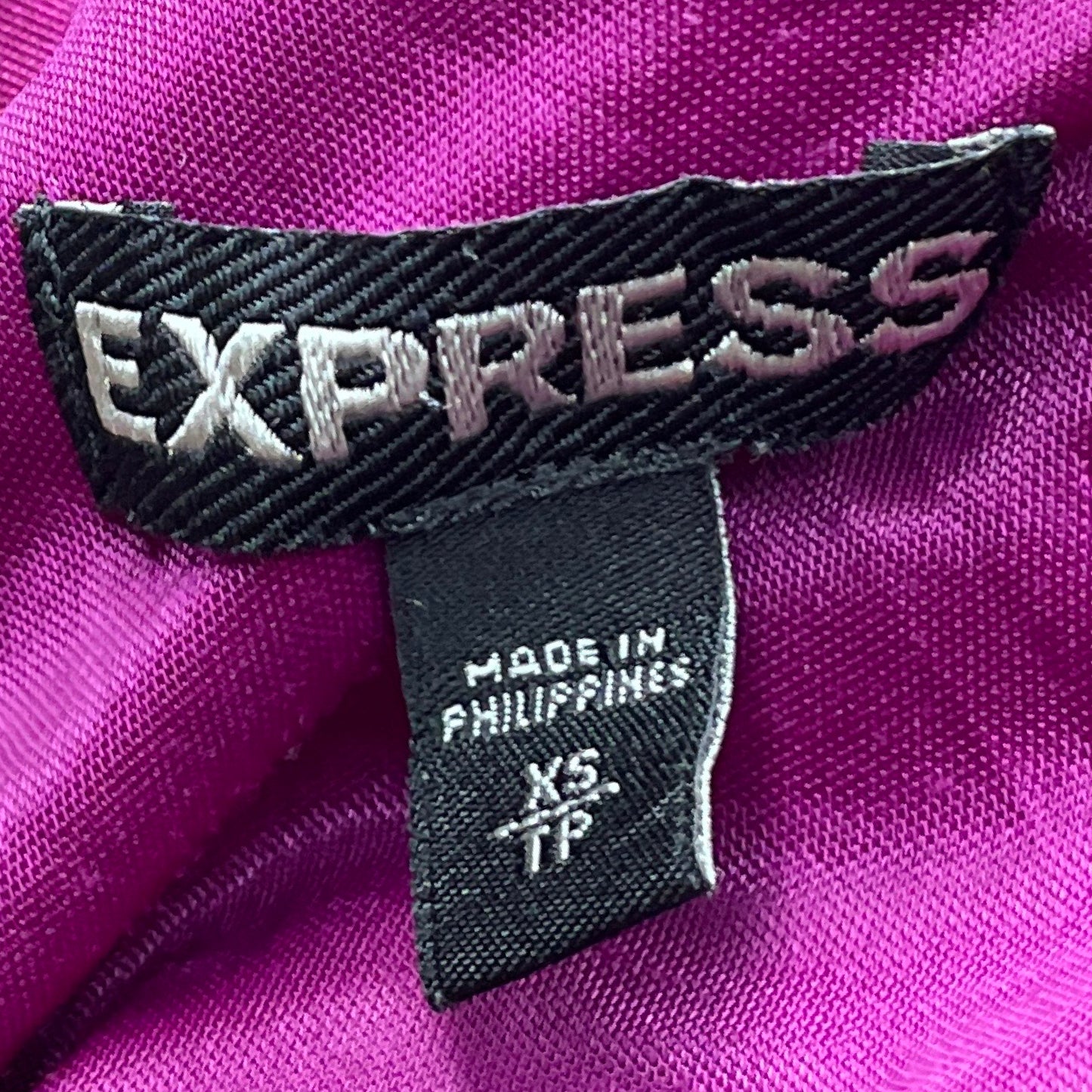 Top Express Drapeado Morado-Talla XS