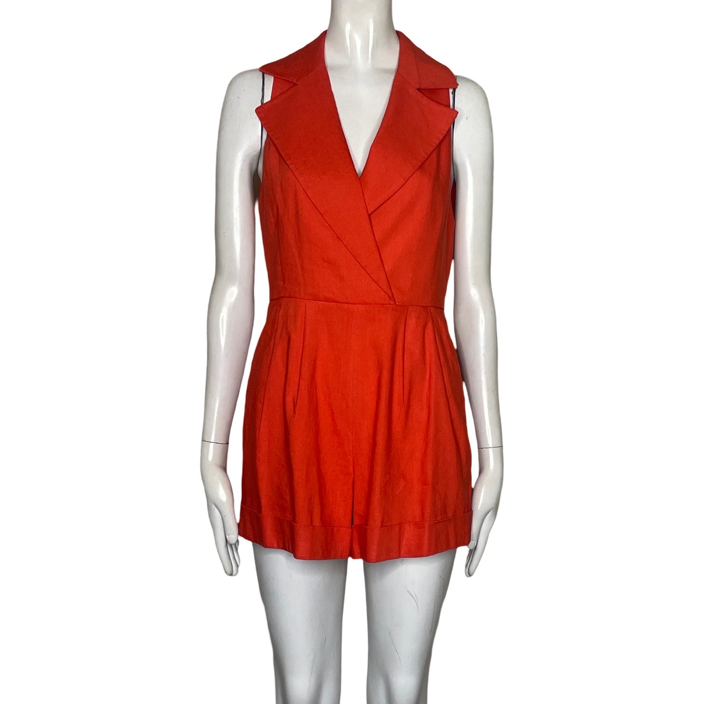 Romper Alice + Oliva Cuello Cruzado Naranja-Talla 2