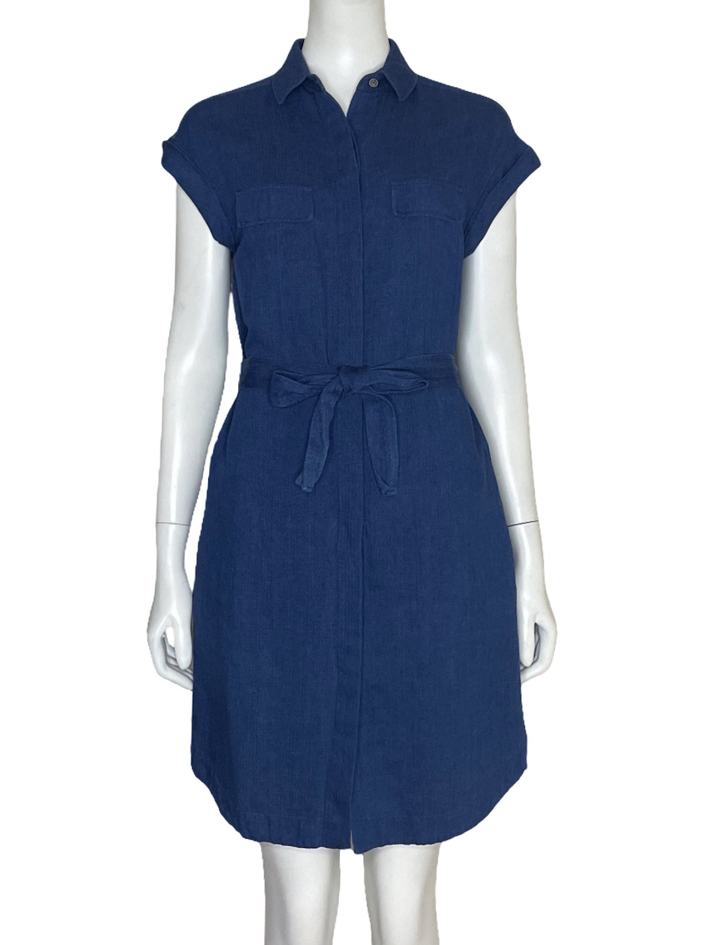 Vestido Massimo Dutti Camisero Jeans Azul-Talla 36