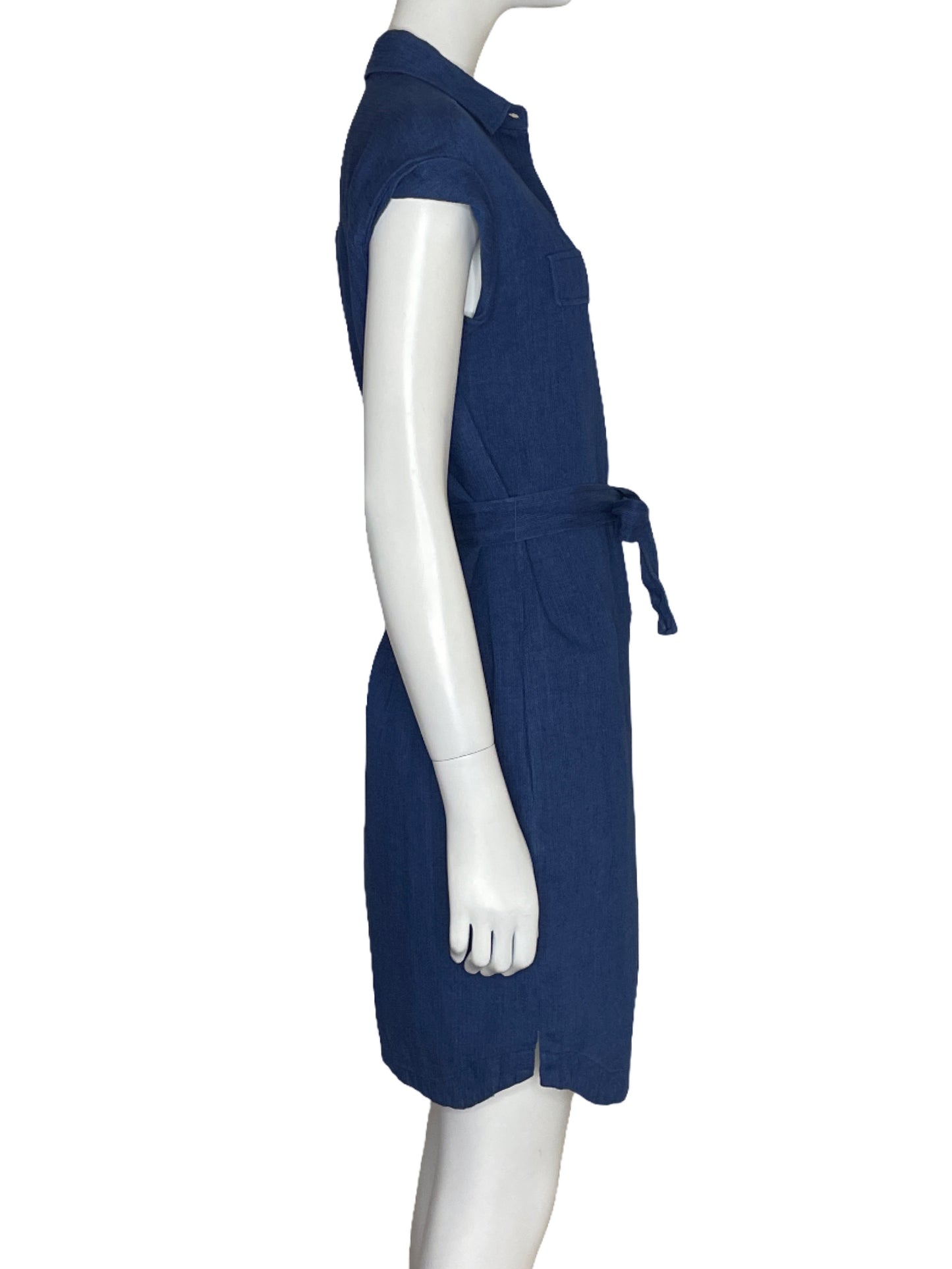 Vestido Massimo Dutti Camisero Jeans Azul-Talla 36