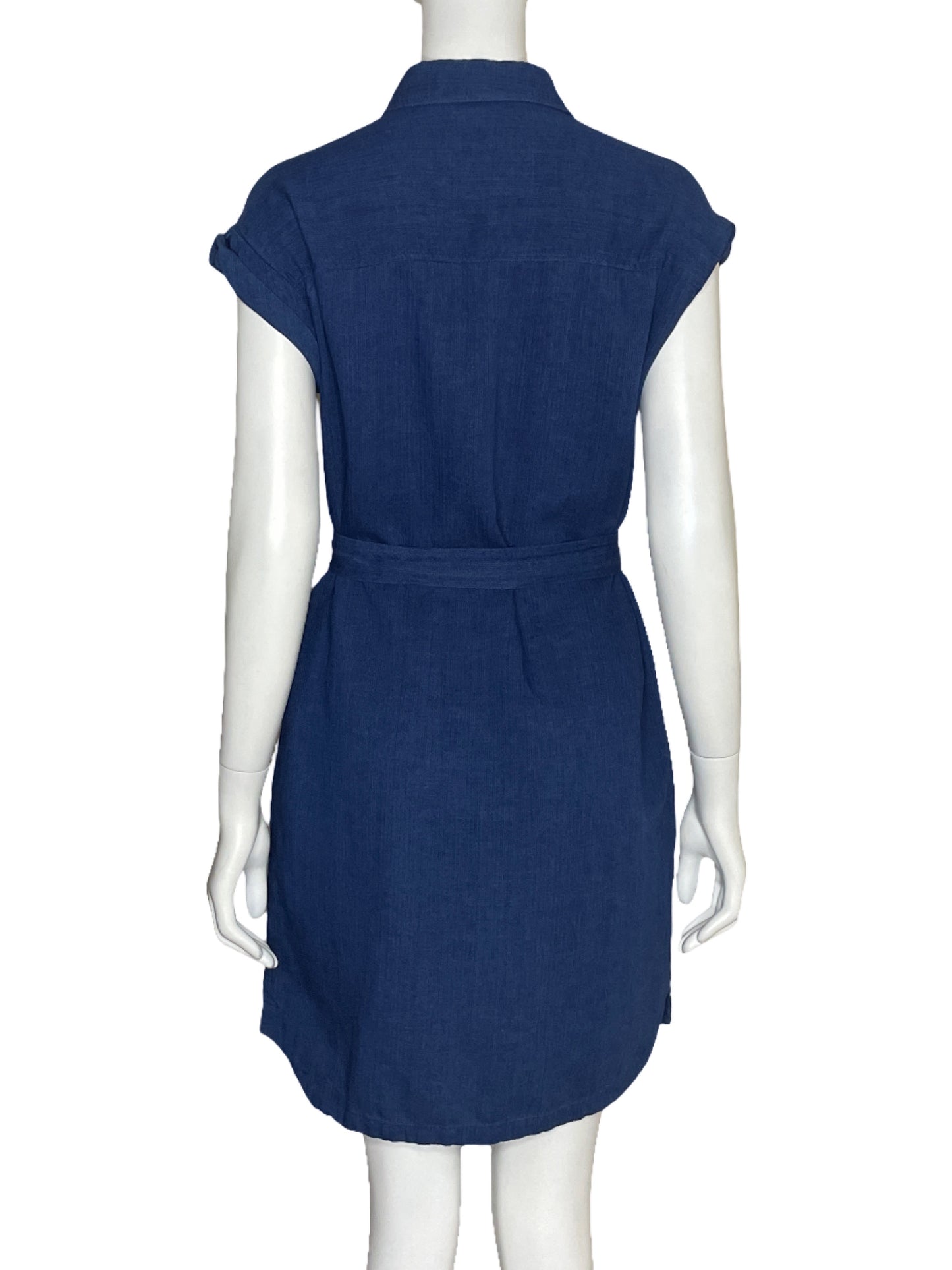 Vestido Massimo Dutti Camisero Jeans Azul-Talla 36