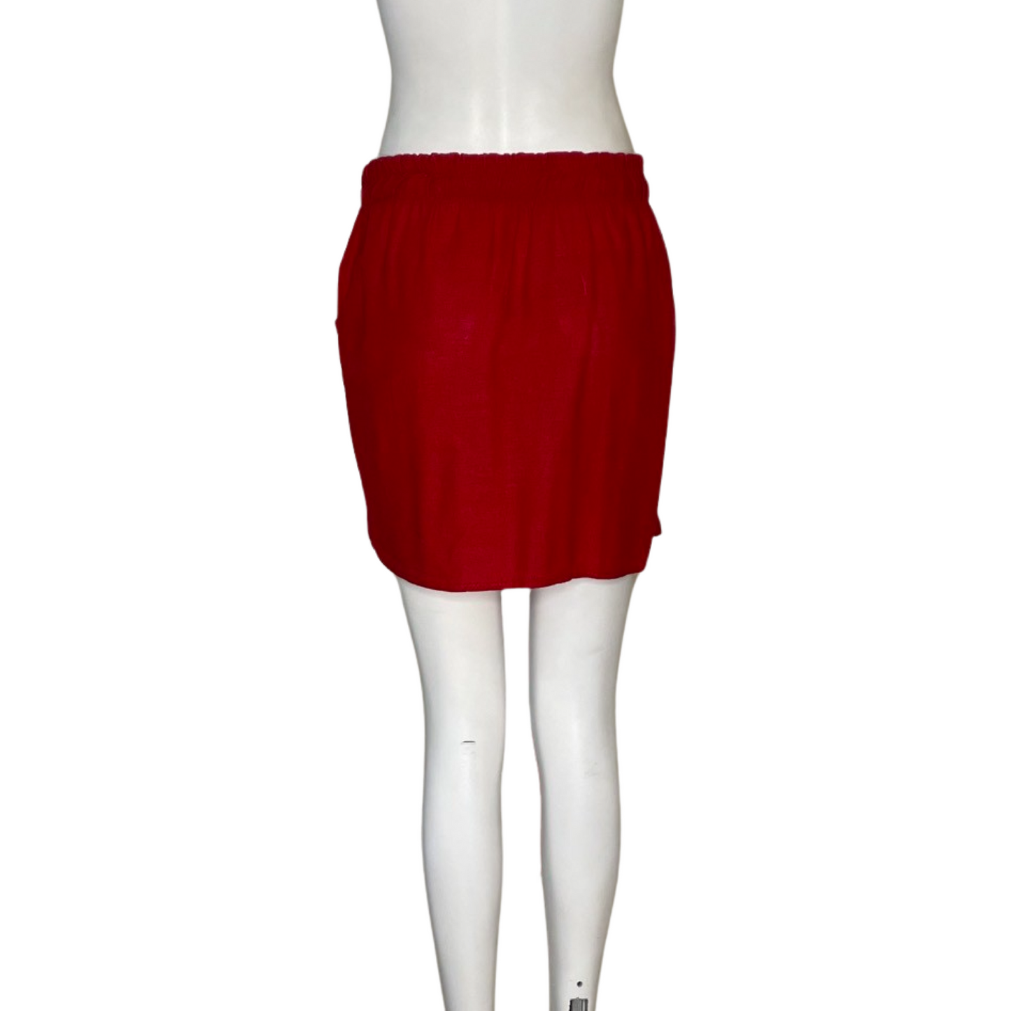 Falda Carla Andrea Asimetrica Roja - Talla S