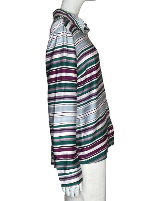 Blusa Vince Camuto Rayas Morado - Talla M