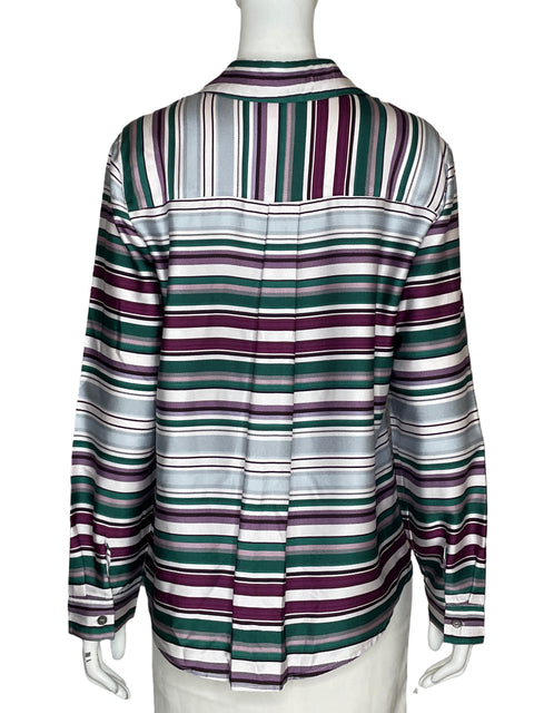 Blusa Vince Camuto Rayas Morado - Talla M
