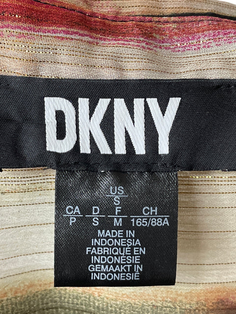 Blusa Dkny Estampado Marrón - Talla M
