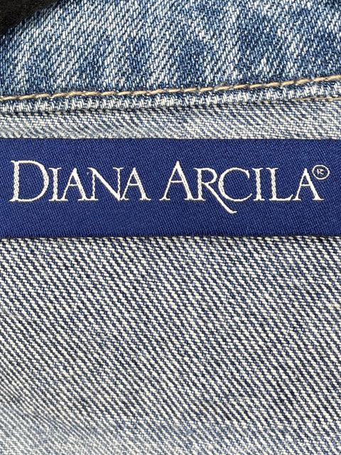 Chaqueta Diana Arcila Croped Vaquera Azul - Talla M