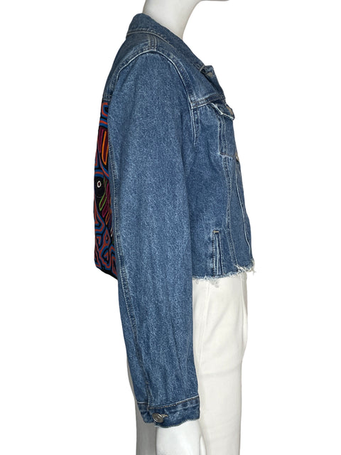 Chaqueta Diana Arcila Croped Vaquera Azul - Talla M