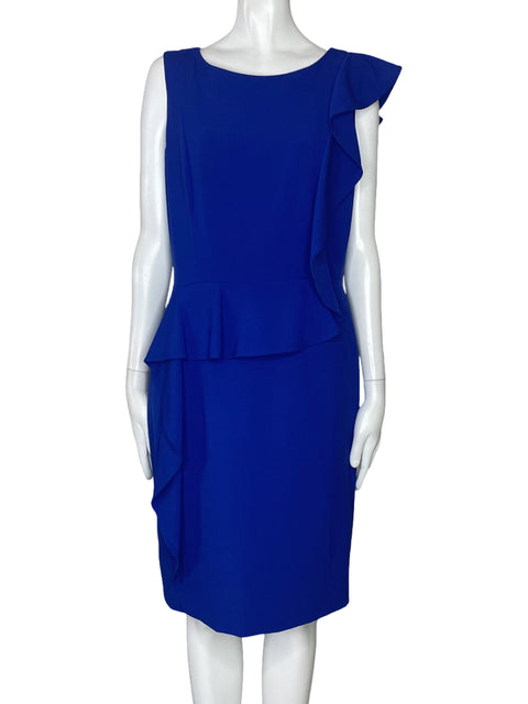 Vestido Calvin Klein Vuelo Sin Mangas Azul-Talla 10