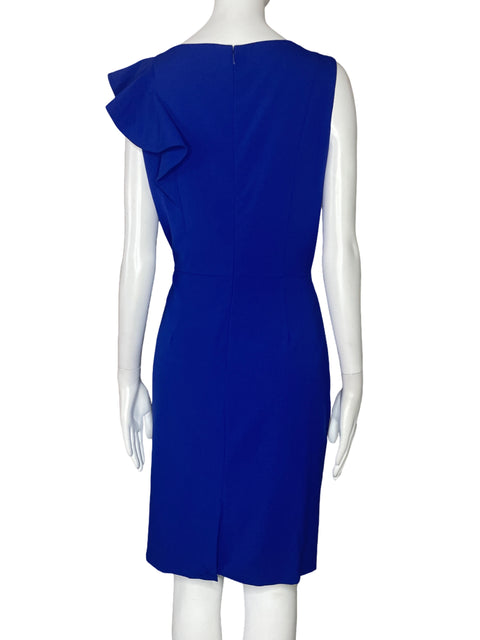 Vestido Calvin Klein Vuelo Sin Mangas Azul-Talla 10